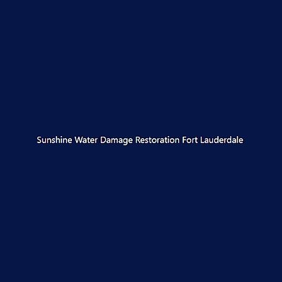 Sunshine Water Damage Ft Lauderdale