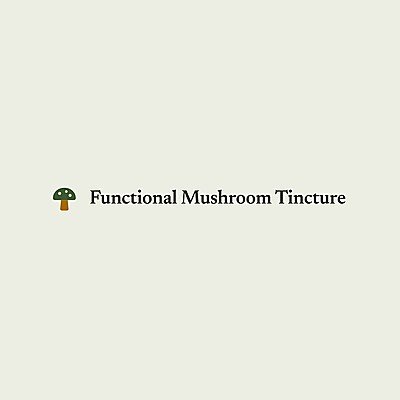 Functional Mushroom Tincture