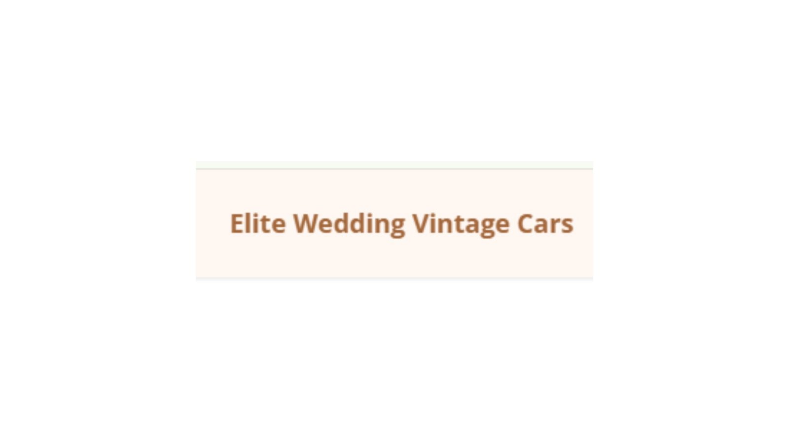 Elite Wedding Vintage Cars